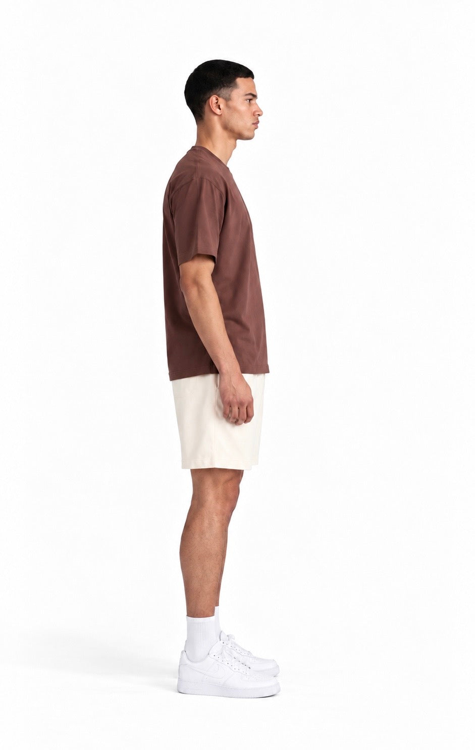 PERFORMANCE BROWN T SHIRT