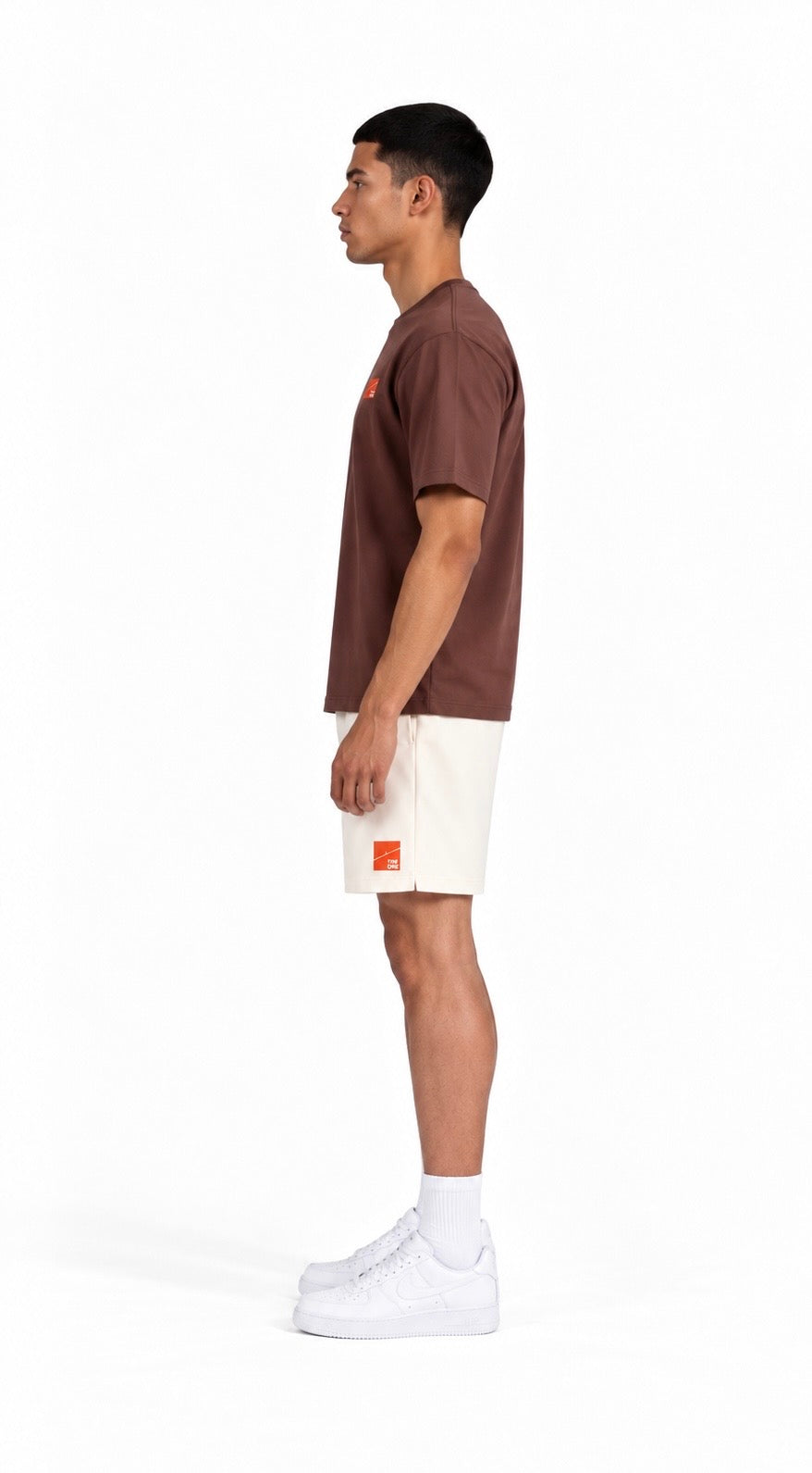 PERFORMANCE BROWN T SHIRT