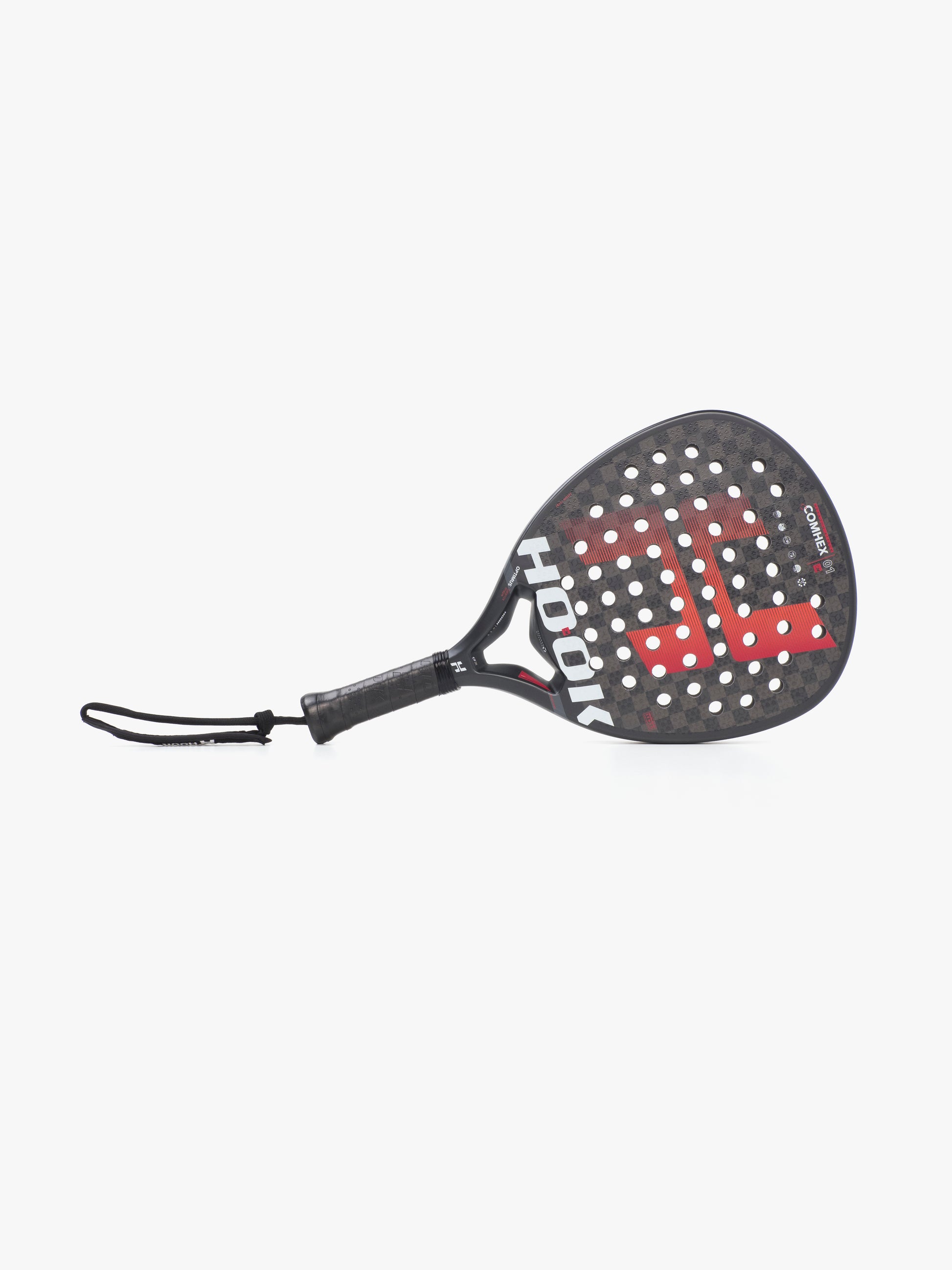 HOOK PADEL RACKET - COMHEX ATTACK (BLACK/RED) – The One Academy Shop ...