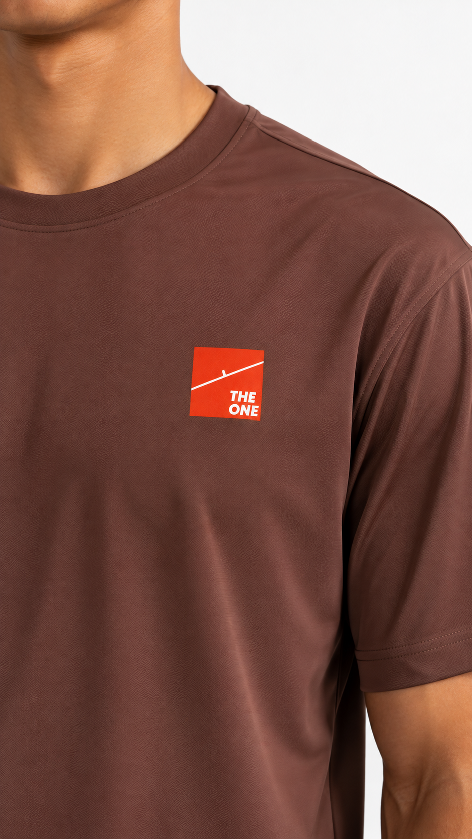 PERFORMANCE BROWN T SHIRT