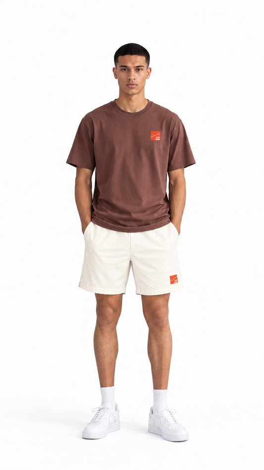 PERFORMANCE BROWN T SHIRT