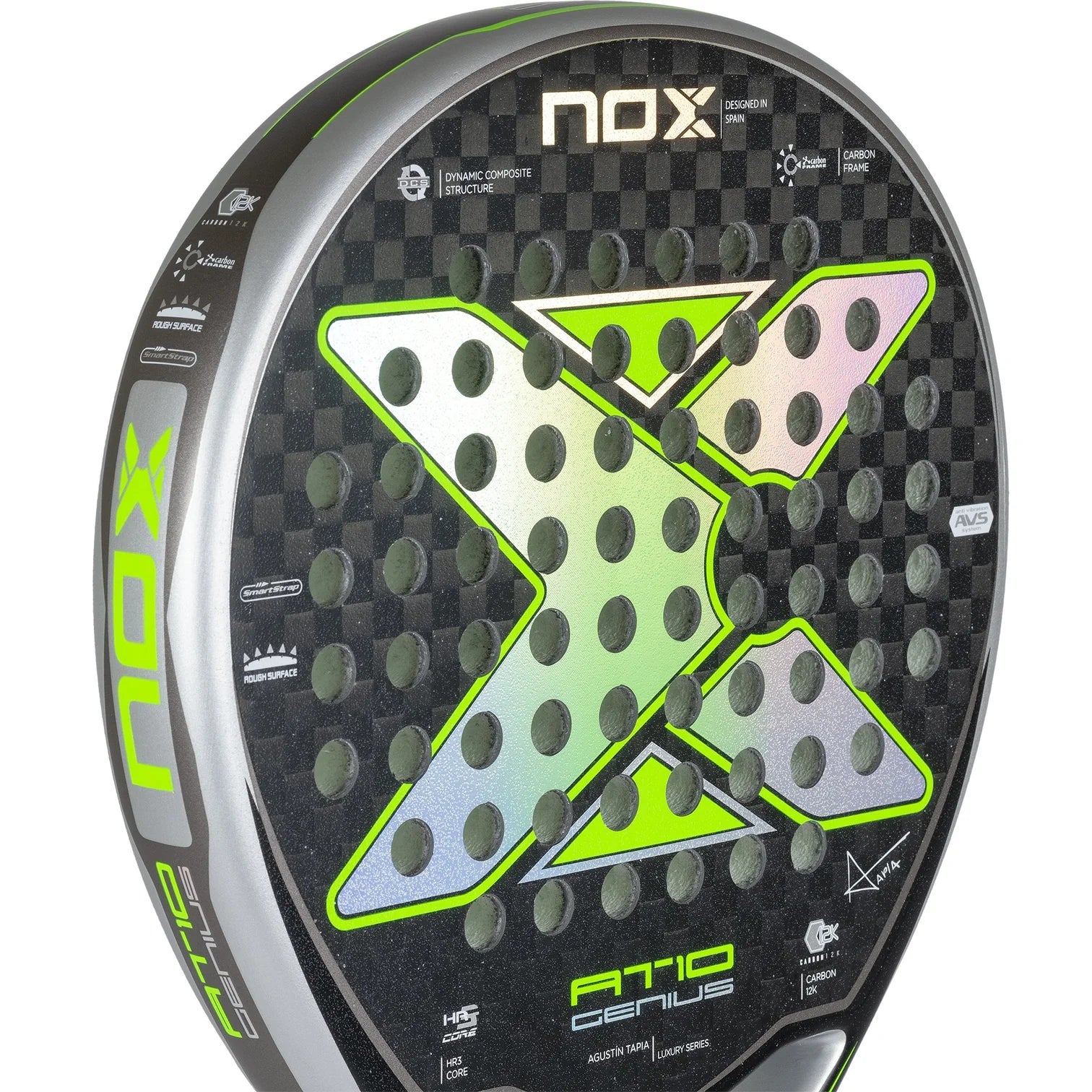 NOX AT10 Luxury GENIUS 18K 2023 By Agustín Tapia Padel Racket +